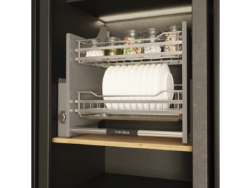 Tay nâng tủ treo tường Giá đỡ đĩa kéo xuống Lento Hafele CLEARANCE 700mm 504.76.215