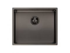 Chậu Rửa Bát Inox 1 Hố Miami 50 Xám Kim Loại PVD HMH.R30721 - Nhập Hà Lan