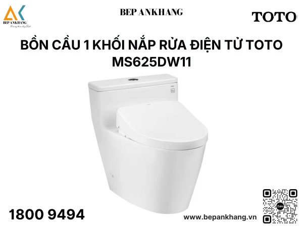 Bàn cầu 1 khối kèm nắp rửa điện tử WASHLET dòng S7 TCF4911Z MS625DW11